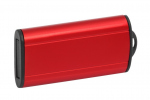 Wysuwany plastikowo-metalowy pendrive SLIM - czerwony